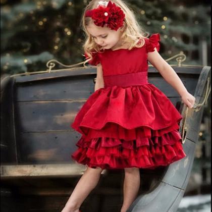 Cute Short First Communion Dresses For Little Girl..
