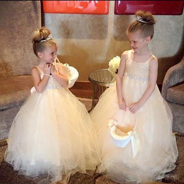 Champagne Flower Girl Dresses