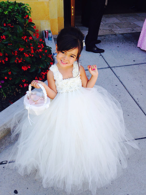 Cute One-shoulder Kids Evening Gowns Flower Girl Dresses For Weddings