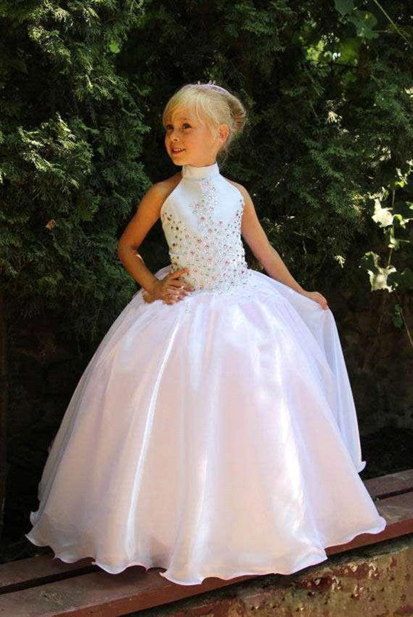 first communion dresses puffy white