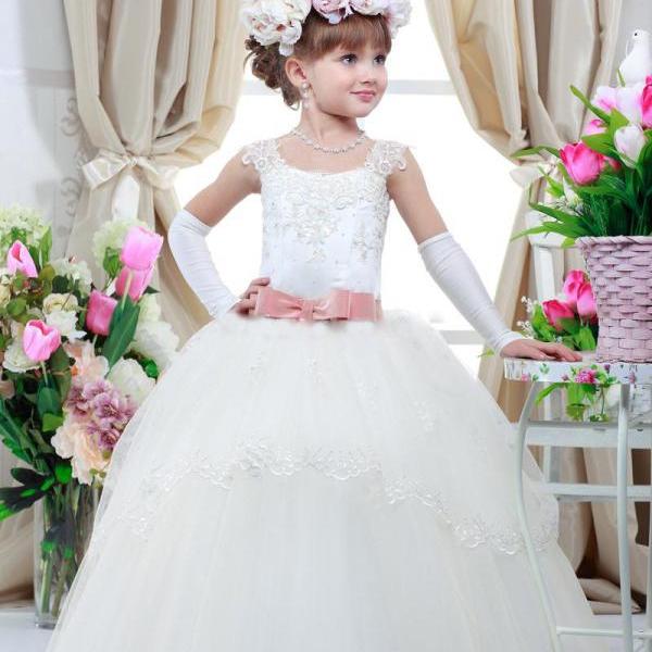 Luxury Pink Ball Gown Floral Infant Dress With Beads, Bow, And Perfect For  Birthday, Pageant, Wedding Guests Toddler And Baby Sizes Available From  Weddingsalon, $100.63 | DHgate.Com