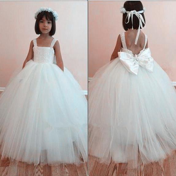 Sash Lace Ball Gown Baby Girl Birthday Party Christmas Princess