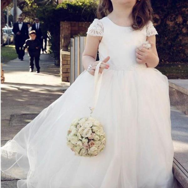 simple elegant flower girl dresses