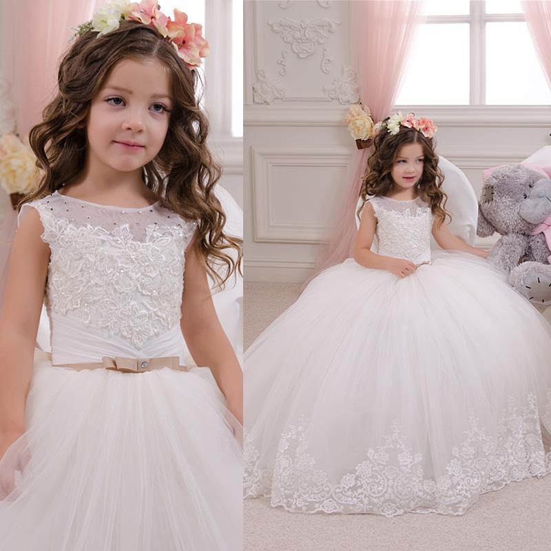 Popular First Communion Dresses For Wedding Party,appliques Lace Little ...